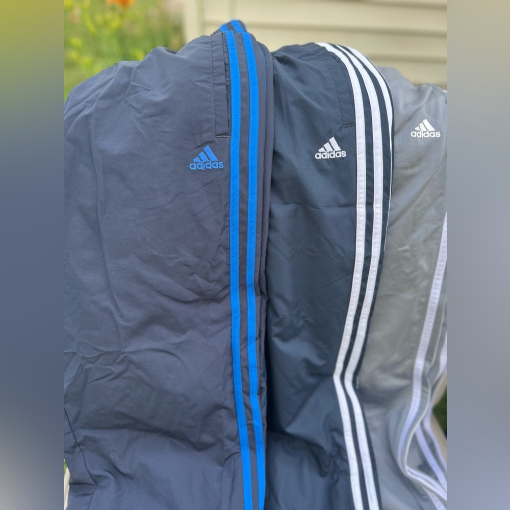 Adidas boys pants 3 together  , size L